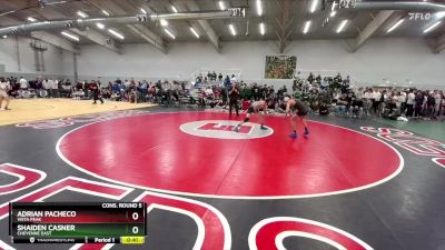 106 lbs Cons. Round 5 - Shaiden Casner, Cheyenne East vs Adrian Pacheco, Vista Peak