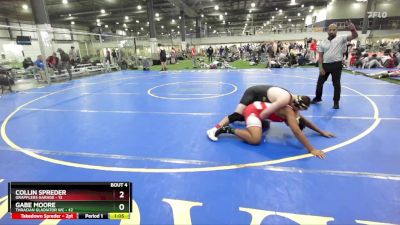 215 lbs Round 2 (4 Team) - Gabe Moore, THRACIAN GLADIATOR WC vs Collin Spreder, GRAPPLERS GARAGE