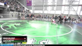 55 lbs Quarterfinal - Karsyn Bircher, NorthEast 509 WC vs Gracelynn Cross, Team Real Life Wrestling