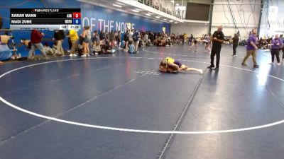 160 lbs Cons. Round 3 - Madi Zube, Wisconsin Stevens Point vs Sarah Mann, Augsburg University