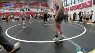 73 lbs Quarterfinal - Jaxx Pauley, Grover Rains Wrestling Club vs Brady Boles, Mustang Bronco Wrestling Club