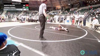 54 lbs Consolation - Maisyn Malone, Bartlesville Wrestling Club vs Georgia Howell, Henryetta Knights Wrestling Club
