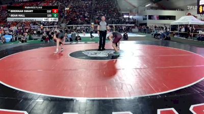 6A 138 lbs Champ. Round 1 - Sean Hall, Canyon Ridge vs Brennan Smart, Centennial