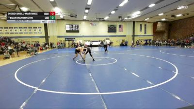 165 lbs Champ. Round 1 - Diego Snell-Martinez, Msoe vs Evan Haferkorn, Lakeland