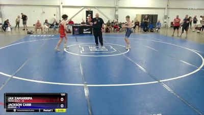 130 lbs Round 3 (8 Team) - Jax Zamarripa, Texas Gold vs Jackson Carr, Georgia