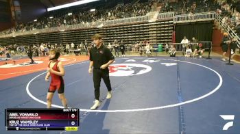 71 lbs Cons. Round 1 - Abel VonWald, Douglas Wrestling Club vs Kruz Wamsley, Top Of The Rock Wrestling Club