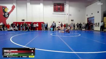 157 lbs Champ. Round 3 - Tyler Sandusky, Eagles Elite Wc vs Brody Wingate, East Central