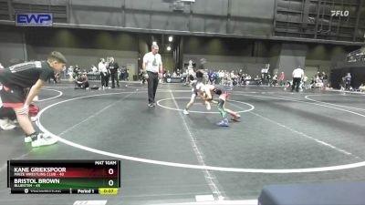 61 lbs 5th Place Match - Bristol Brown, Bluestem vs Kane Griekspoor, Maize Wrestling Club