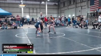 95 lbs Cons. Semi - Sophia Contreras, South Middle School Girls vs Eckoe Johnson, East Minico Girls