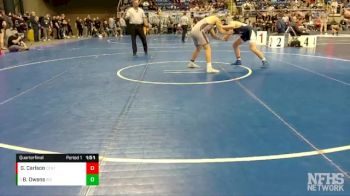 189 lbs Quarterfinal - Bridger Owens, Bismarck vs Grant Carlson, Bismarck Century