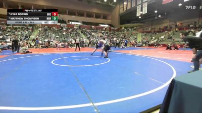 165 lbs Semifinal - Kyle Dorris, Bentonville Wrestling Club vs Matthew Thompson, Mighty Bluebirds Wrestling