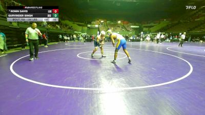 190 lbs Consi Of 8 #2 - Ronin Davis, Liberty vs Gurvinder Singh, Dos Palos