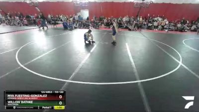 110-120 lbs Round 4 - Mya Fuesting-Gonzalez, Kenosha Wrestling Academy vs Willow Bathke, Wisconsin