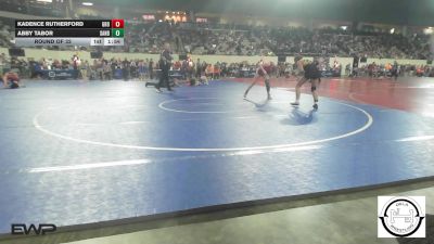 118 lbs Round Of 32 - Kadence Rutherford, Grove vs Abby Tabor, Sand Springs Jr High