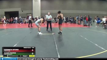 133 lbs Champ. Round 2 - Dominick Ditoro, Guelph Wc vs Kaden Ramos, Life University