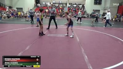 75 lbs Cons. Round 2 - Ryder Masters, Auburn Takedown vs Ryan Hughes, Gulf Coast Wrestling Club