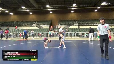 70 lbs Round 3 - Landon Combs, Sebolt Wrestling Academy vs Isaiah Pope, Iowa