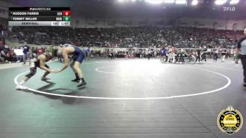B3A-132 lbs Semifinal - Tommy Miller, Marlow vs Hudson Farris, Lincoln Christian