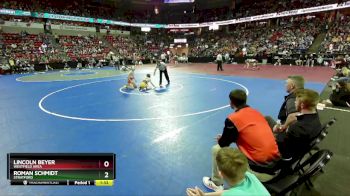 D3-106 lbs Champ. Round 1 - Roman Schmidt, Stratford vs Lincoln Beyer, Westfield Area