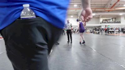 140 lbs Champ. Round 1 - Diego Tisdale, Findlay High School vs Alexandra Petty, Fowlerville (Girls)