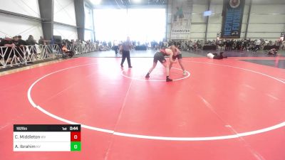 182 lbs Consi Of 32 #2 - Cole Middleton, WV vs Amin Ibrahim, NY