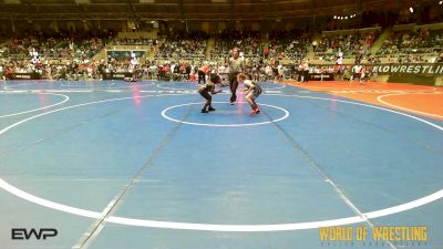 60 lbs Round Of 16 - Jameson Hubbard, South Central Punisher Wrestling Club vs Prince`Josiah Collins, Mighty Warriors Wrestling Academy