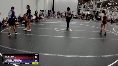 165 lbs Semis (4 Team) - Juliet Alt, PA West Black vs Mathiel Mendoza, MGW Something Wicked