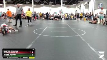 52 lbs Round 3 (8 Team) - Caleb Andres, Warhawks vs Carter Pollock, U2 Upstate Uprising Red