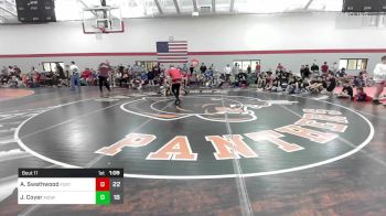 90 lbs 7th Place - Abrum Swathwood, Fort Hammers vs Joelan Coyer, Midwest Xtreme Wrestling