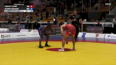 65kg Cons. Semi - Timothy Levine, Team Impact Wrestling Club vs Gilbert Musonza, Top Gun Wrestling Club