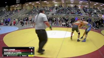 220 lbs Round 2 - Isiah Conner, Mountainside Wrestling Club vs Isandre De La Torre, South Medford Mat Club