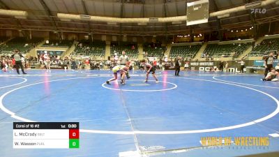 92 lbs Consi Of 16 #2 - Leighton McCrady, Sebolt Wrestling Academy vs William Wasson, Purler Wrestling Academy (PWA-NWA)