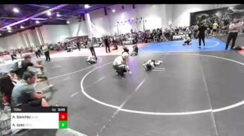 70 lbs Consi Of 4 - Anthony Sanchez, BlackCat WC vs Andres Opez, NM Gold