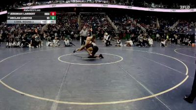 4A 175 lbs Cons. Round 3 - Declan Luedtke, Weddington High School vs Jeremiah Lambert, New Bern