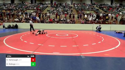 57 lbs Semifinal - Kayson Yarbrough, Jefferson Wrestling Club vs Ridge Ridings, Rockmart Takedown Club