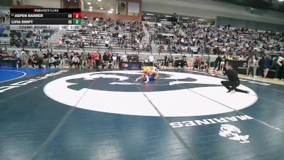 U23 Women - 68 lbs Champ. Round 1 - Aspen Barber, CO vs Livia Swift, KS