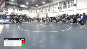 170 lbs Consi Of 8 #2 - Ares Savvides, South Windsor vs Jacob Levesque, Xavier