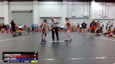 85 lbs Round 1 (8 Team) - Abigail Peterson, Black Mambas vs Laura Ayala, Georgia United Blue