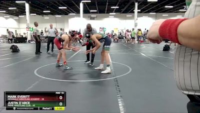 130 lbs Cons. Round 3 - Mark Everitt, Mcdonald Wrestling Academy vs Justin D`Arce, Prime Wrestling Club