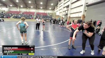 85 lbs Round 1 (6 Team) - Evelynn Jensen, Utah Gold vs Zoe Roddis, Gold Rush