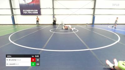 90 lbs Rr Rnd 3 - Nathan Brutcher, Roughnecks vs Antonio Liscotti, Silo