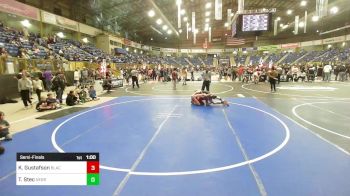 130 lbs Semifinal - Keegan Gustafson, Black Fox Wr Ac vs Tripton Stec, Nebraska Elite