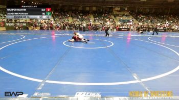 66 lbs Round Of 16 - Harper Martin, Elevate Wrestling Academy (EWA) vs Adalynn Porter, Willard Youth Wrestling