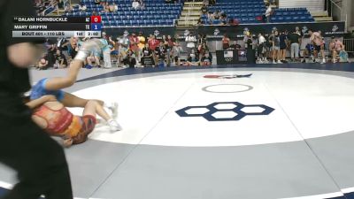 110 lbs Champ. Rd Of 64 - Dalani Hornbuckle, Arizona vs Mary Griffin, Texas