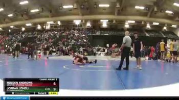 157 lbs Champ. Round 2 - Jordan Lomeli, Ottawa University vs Holden Andrews, Western Wyoming College