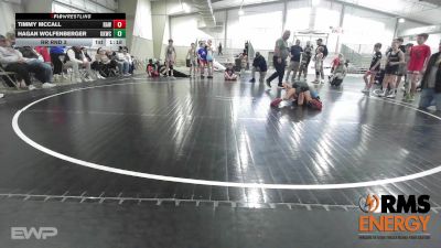 64 lbs Rr Rnd 3 - Timmy McCall, Raw Wrestling Club vs Hagan Wolfenberger, Keystone Kids Wrestling Club