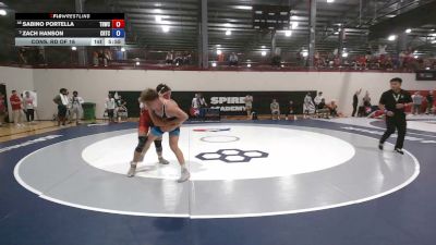 79 kg Cons. Rd Of 16 - Sabino Portella, Tar Heel Wrestling Club vs Zach Hanson, California Regional Training Center (CA RTC)