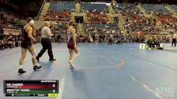 139 lbs Quarterfinal - Brextyn Yanish, 1-Velva vs Nic Garber, Carrington