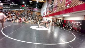 138 lbs Cons. Round 2 - Sam Perry, Jackson Hole vs Bridger Putnam, Star Valley