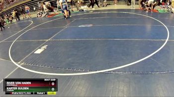 200 lbs Cons. Round 3 - River Von Haden, Monticello vs Karter Gulden, CARBON